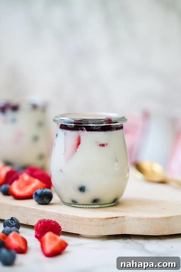 Red White & Blue Berry Panna Cotta (Paleo, AIP, Dairy Free)