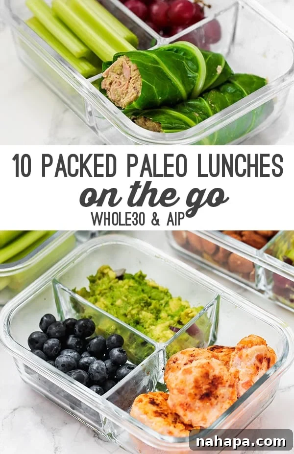 Paleo packed lunch