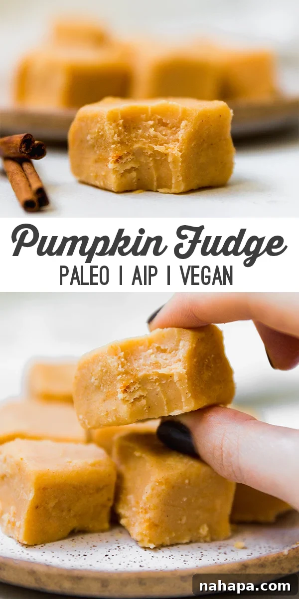Pin for later: Paleo Pumpkin Fudge (AIP & Vegan)