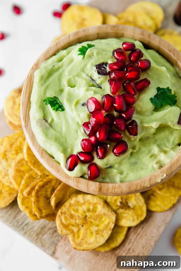 Tangy Pomegranate Guacamole Paleo AIP Vegan Approved 2 Pomegranate Guacamole: A healthy, paleo, AIP, and vegan holiday appetizer with fresh avocados, pomegranates, and vibrant herbs.