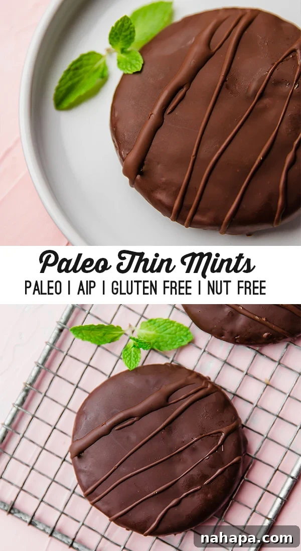 Paleo Thin Mint Cookies