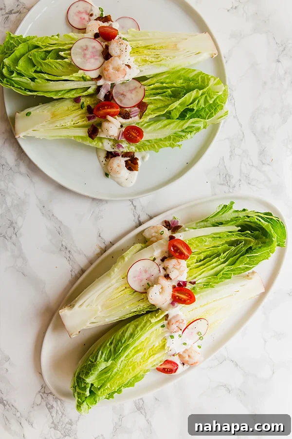 Close-up of Romaine Wedge Salad
