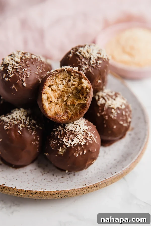Paleo Gluten-Free Vegan No-Bake Samoa Truffles