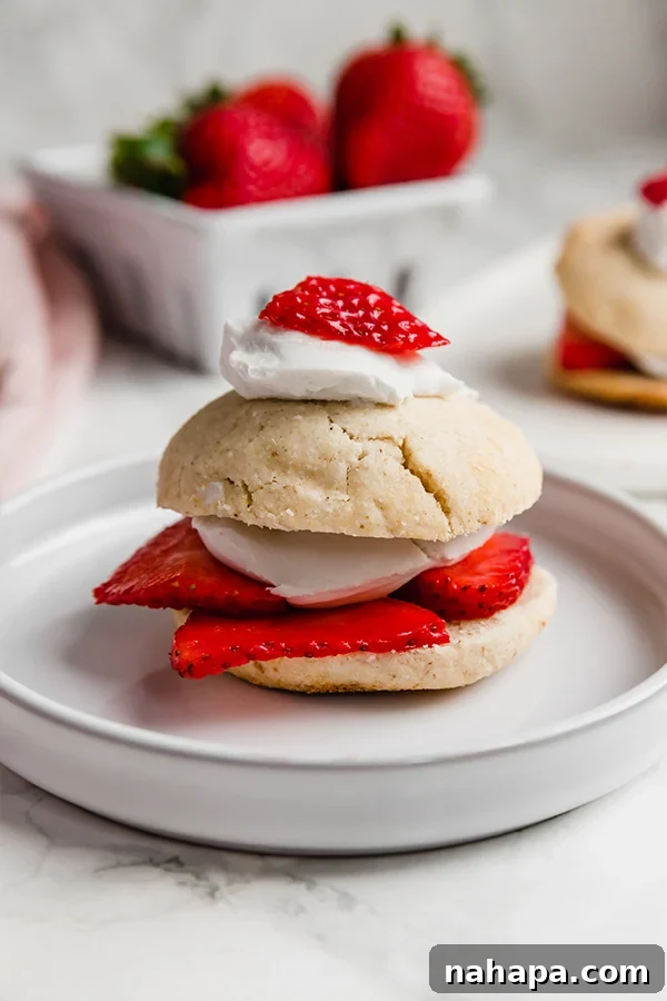 Fluffy Paleo Strawberry Shortcake with Fresh Berries