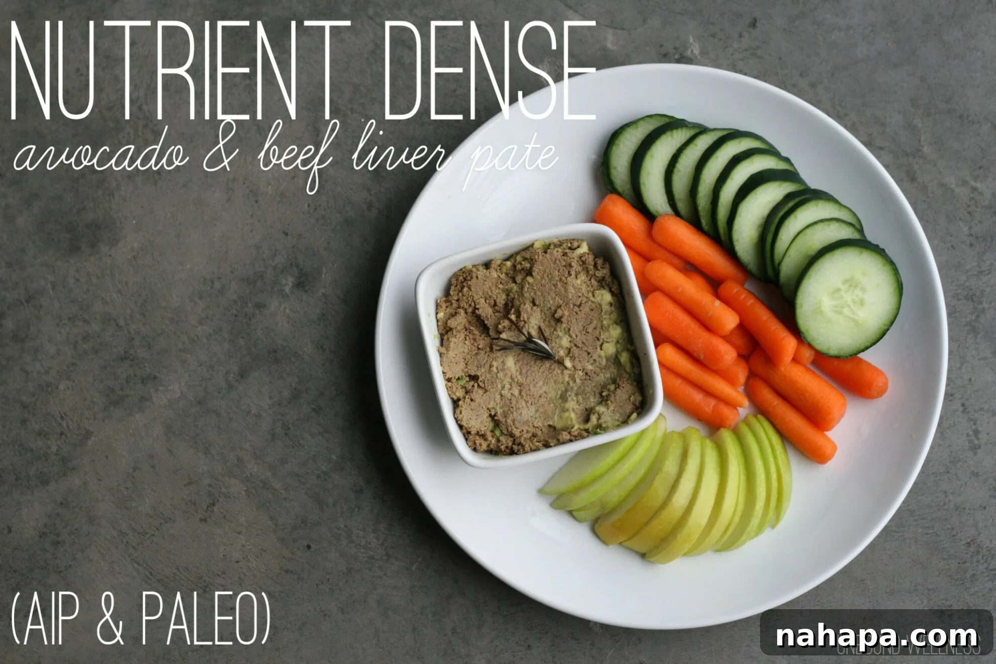 A close-up of the Nutrient Dense Avocado Beef Liver Pâté (paleo and AIP) highlighting its smooth, creamy texture and appetizing color.