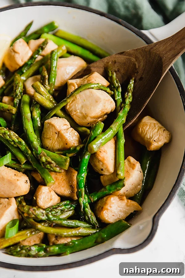 Lemon Asparagus Chicken Skillet AIP Recipe