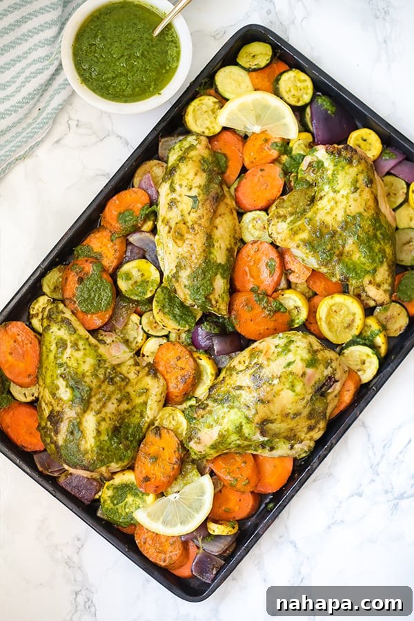One Pan Chicken Pesto AIP Compliant