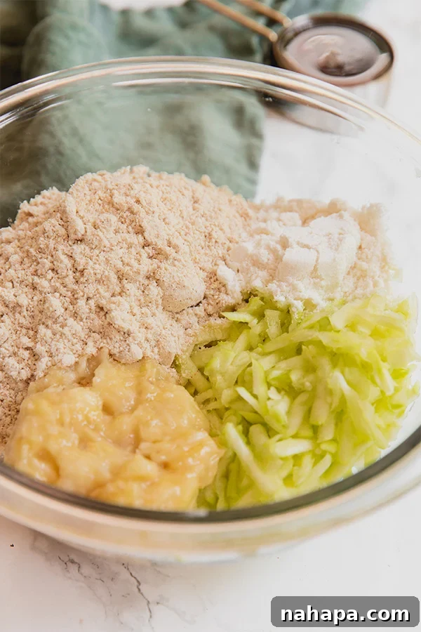 zucchini muffin ingredients 