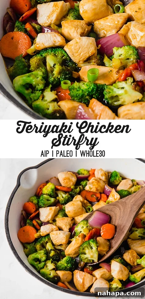 Savory Teriyaki Chicken Stir-Fry 6 Pinterest graphic for Teriyaki Chicken Stir-Fry recipe
