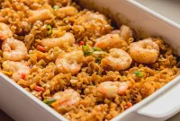 Creamy Shrimp Ramen Noodle Casserole Recipe