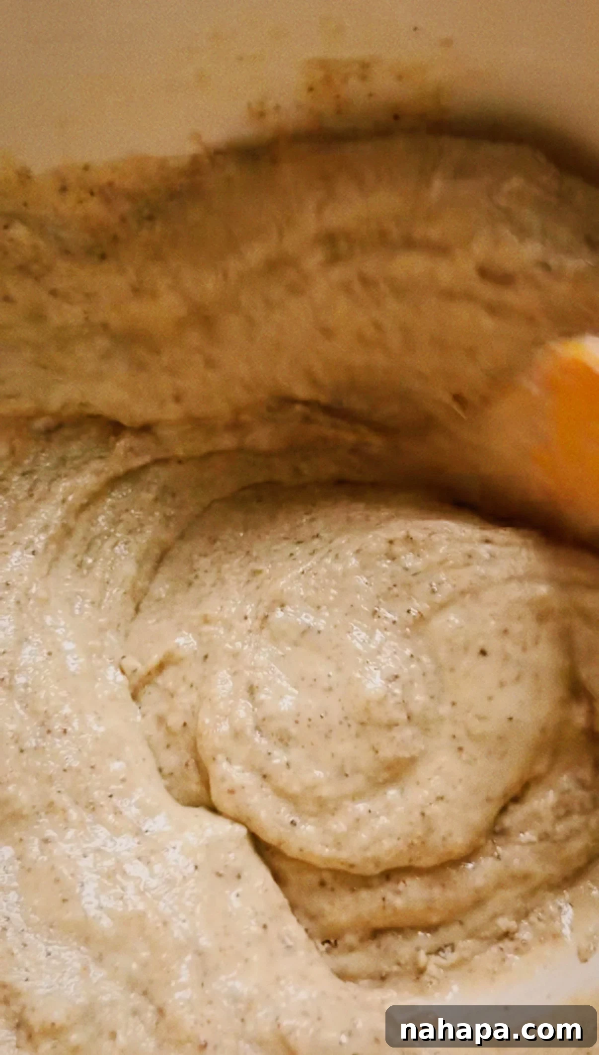 Pancake mix in a bowl