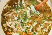 Hearty Chickpea and Chicken Soup